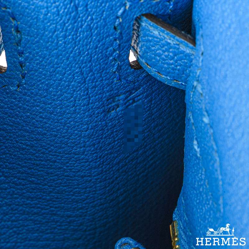 Brand New Hermes Kelly 25 Blue Zanzibar Cherve Sellier GHW Sold – Ruelamode